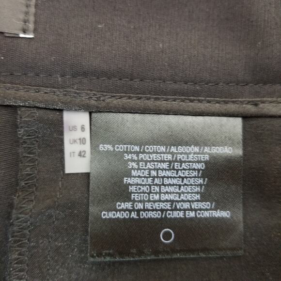 Tahari Cropped Pant Black 6 - Picture 4 of 7